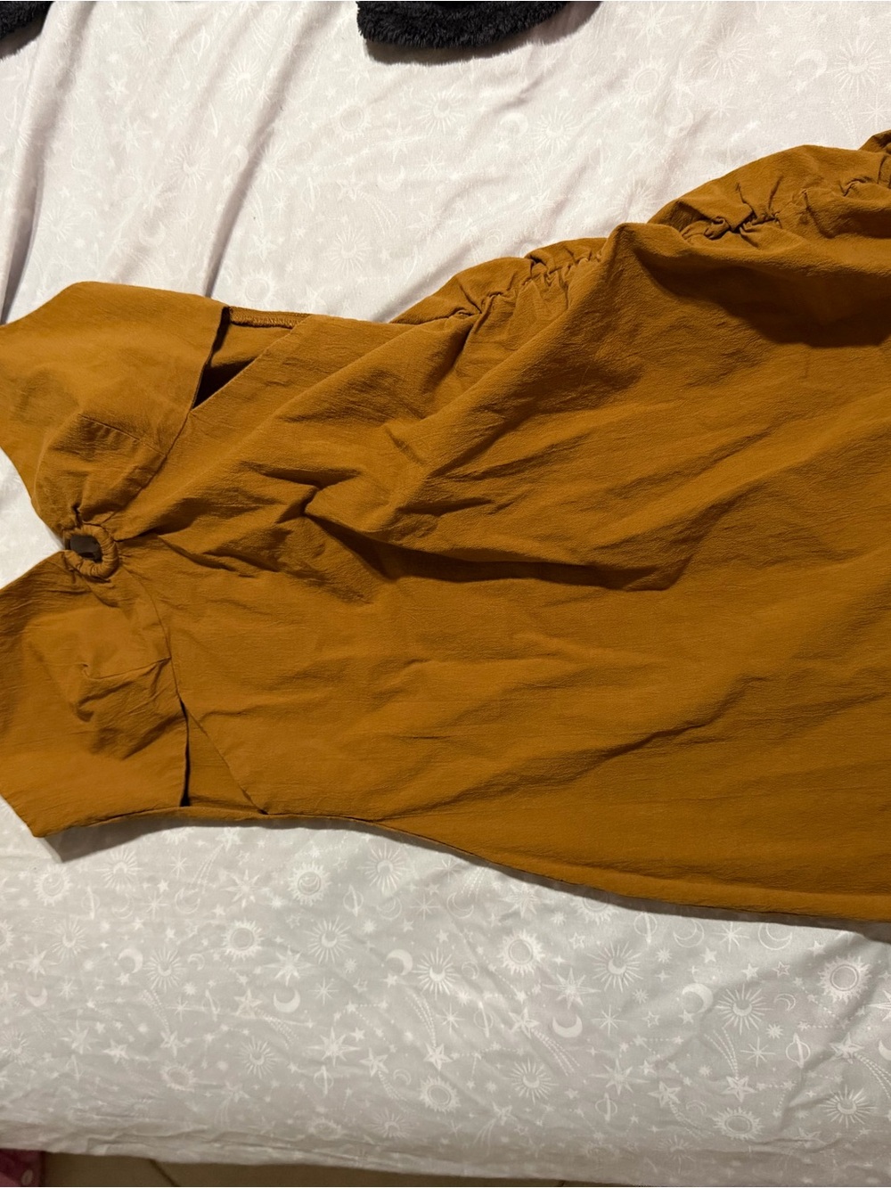 Zara Mustard Mini Dress with Ring Detail